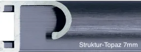 Struktur-Tropaz 7mm Rahmen für Infrarotheizung.